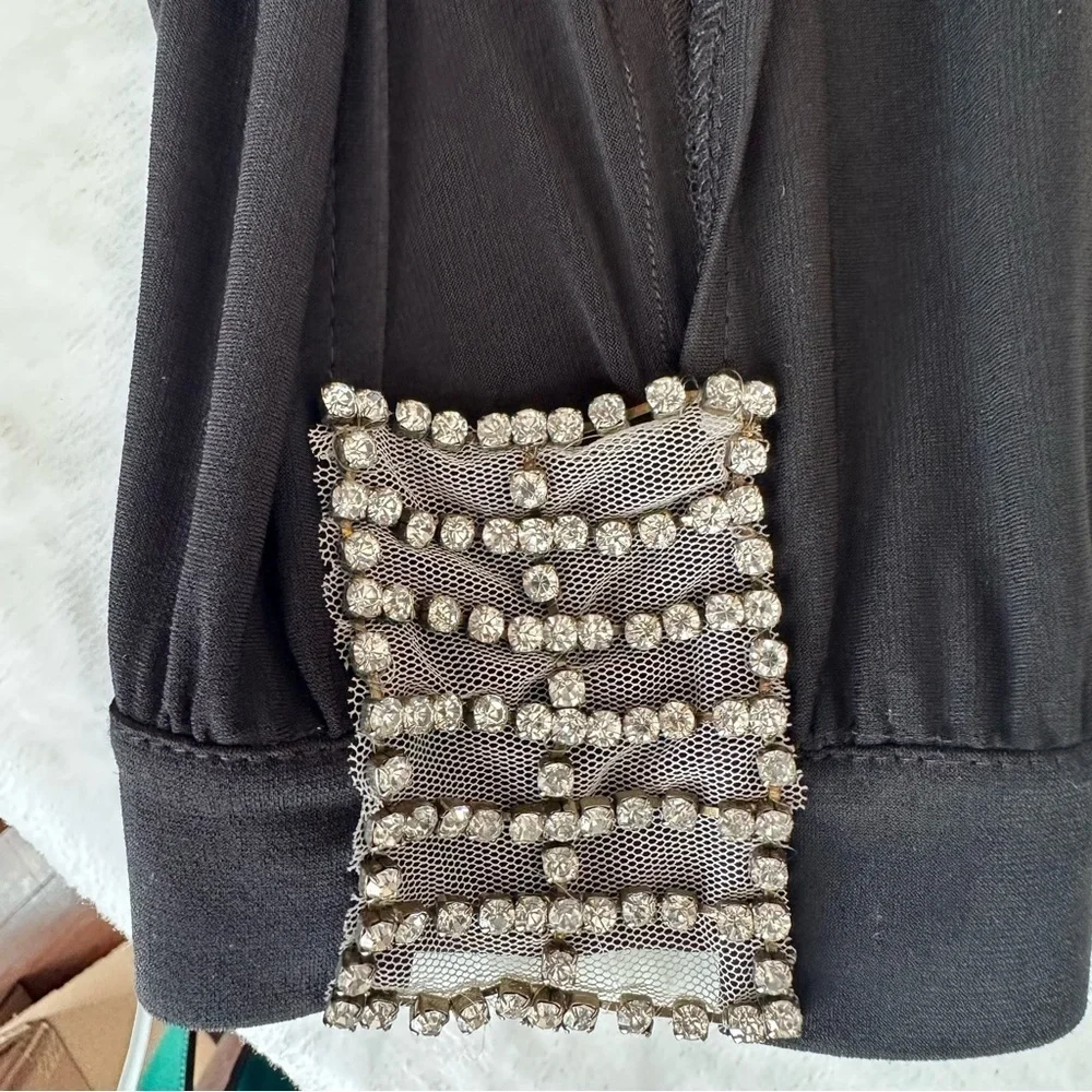 Jovani Black and Silver Dress with Sequin - Picture 6 of 12